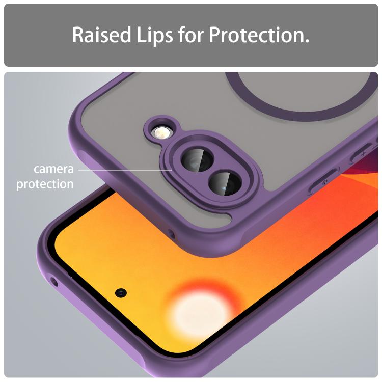 For Google Pixel 10a Fan Dun Series TPU Hybrid PC Frosted Magsafe Phone Case