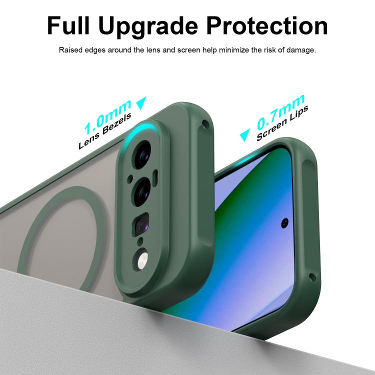 For Google Pixel 11 Fan Dun Series TPU Hybrid PC Frosted Magsafe Phone Case