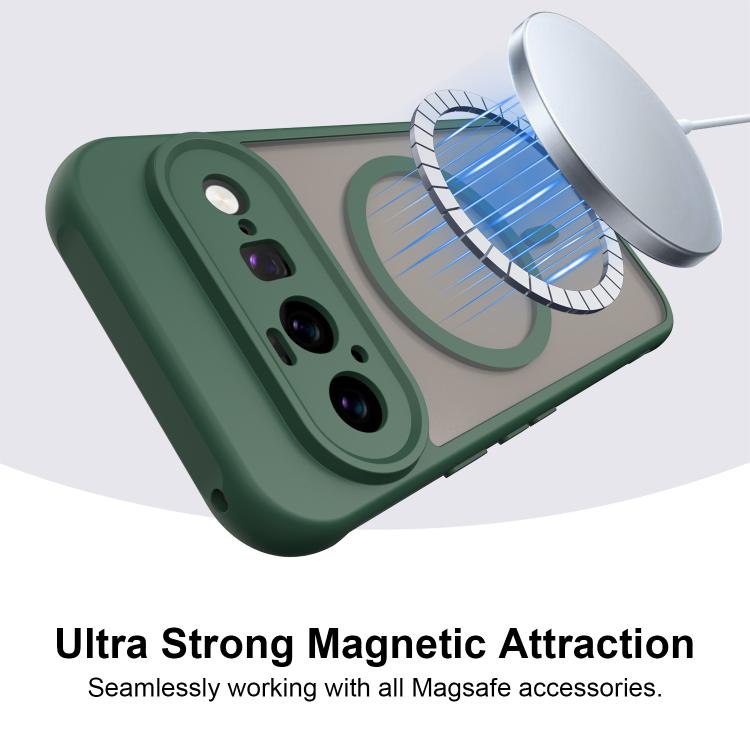 For Google Pixel 11 Fan Dun Series TPU Hybrid PC Frosted Magsafe Phone Case