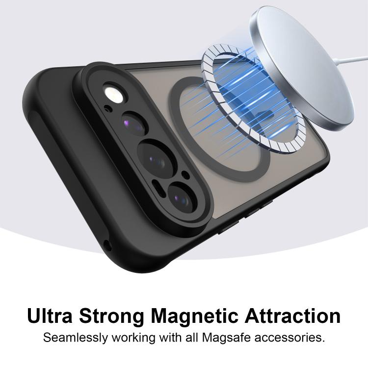 For Google Pixel 11 Pro Fan Dun Series TPU Hybrid PC Frosted Magsafe Phone Case