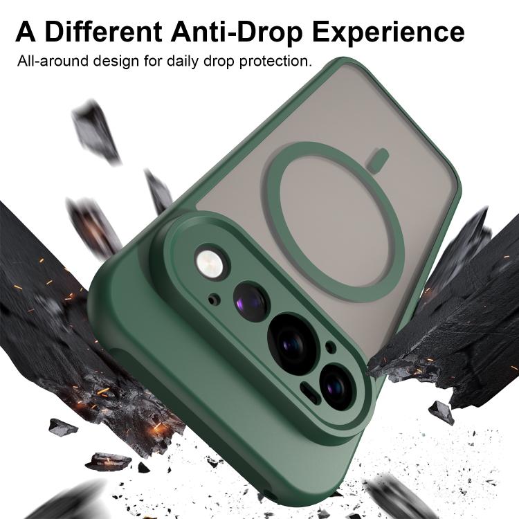 For Google Pixel 11 Pro Fan Dun Series TPU Hybrid PC Frosted Magsafe Phone Case