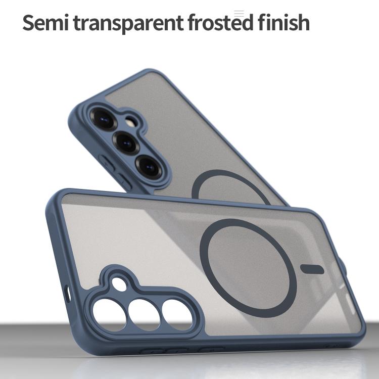For Samsung Galaxy S25+ 5G Fan Dun Series TPU Hybrid PC Frosted Magsafe Phone Case