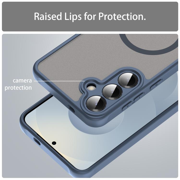 For Samsung Galaxy S25+ 5G Fan Dun Series TPU Hybrid PC Frosted Magsafe Phone Case