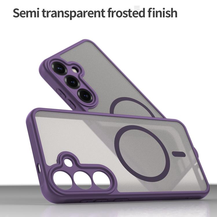 For Samsung Galaxy S25+ 5G Fan Dun Series TPU Hybrid PC Frosted Magsafe Phone Case