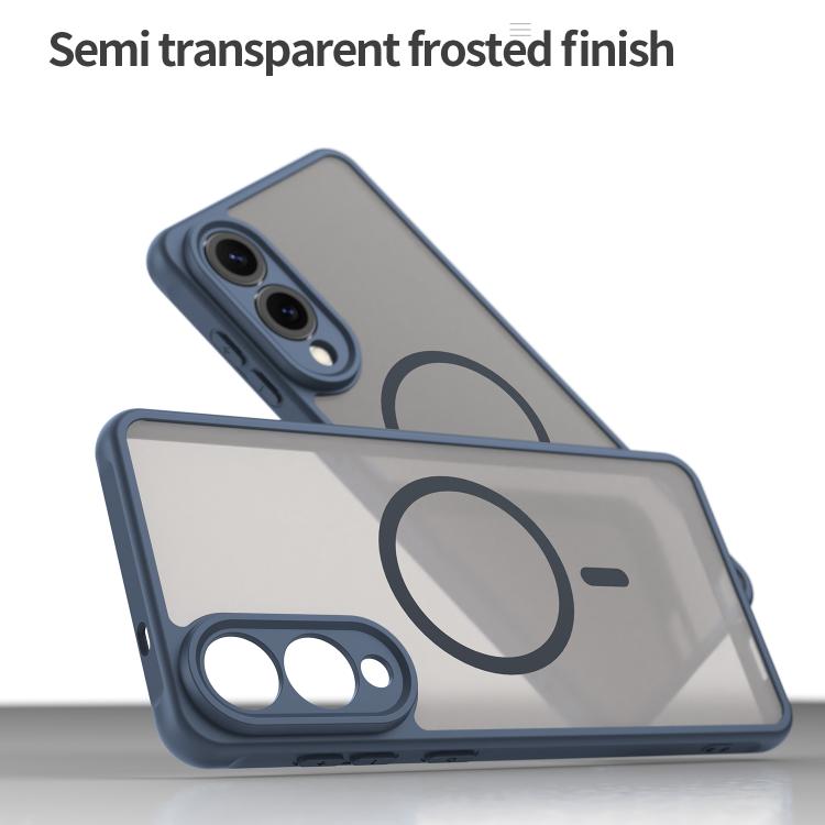 For Samsung Galaxy S25 Edge 5G Fan Dun Series TPU Hybrid PC Frosted Magsafe Phone Case