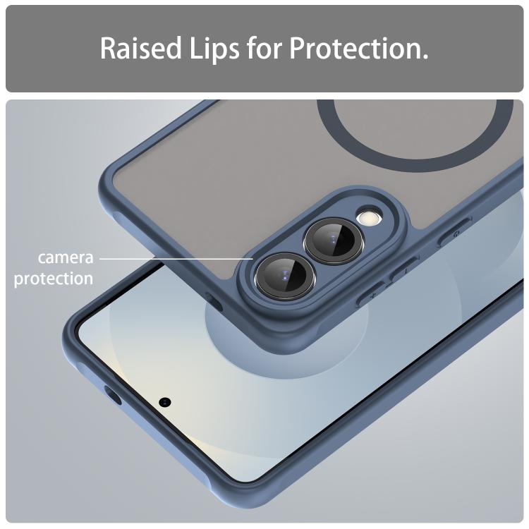 For Samsung Galaxy S25 Edge 5G Fan Dun Series TPU Hybrid PC Frosted Magsafe Phone Case
