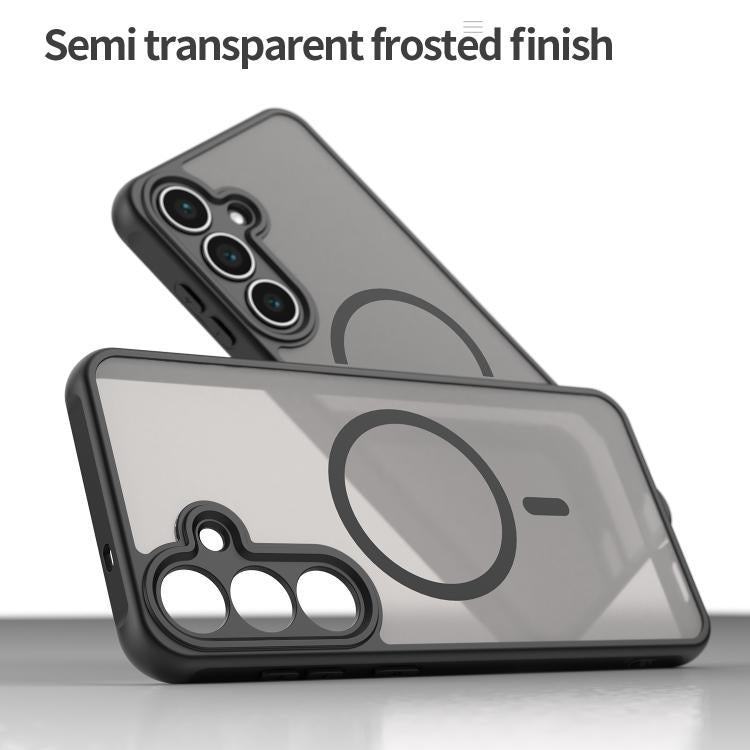 For Samsung Galaxy S25 FE 5G Fan Dun Series TPU Hybrid PC Frosted Magsafe Phone Case