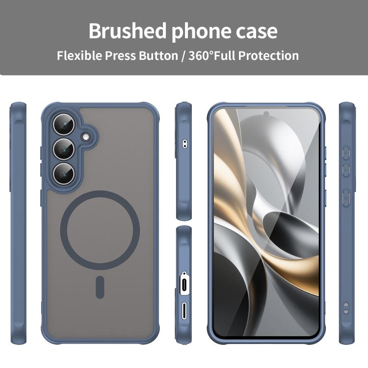 For Samsung Galaxy S25 FE 5G Fan Dun Series TPU Hybrid PC Frosted Magsafe Phone Case