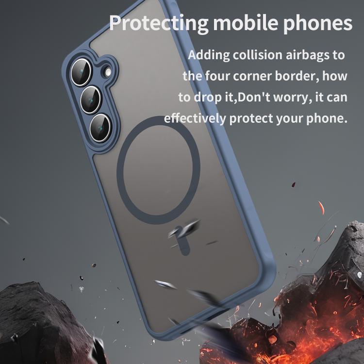 For Samsung Galaxy S25 FE 5G Fan Dun Series TPU Hybrid PC Frosted Magsafe Phone Case