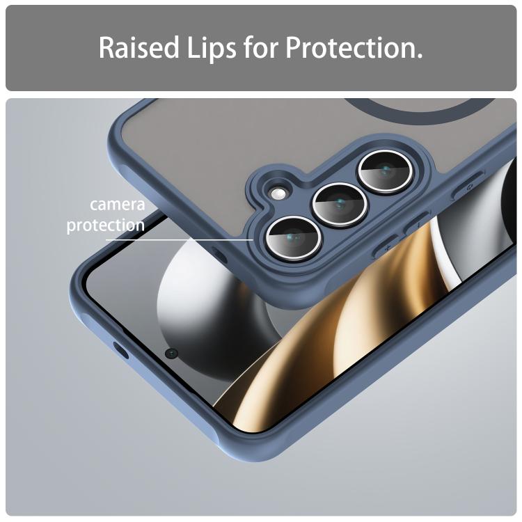 For Samsung Galaxy S25 FE 5G Fan Dun Series TPU Hybrid PC Frosted Magsafe Phone Case