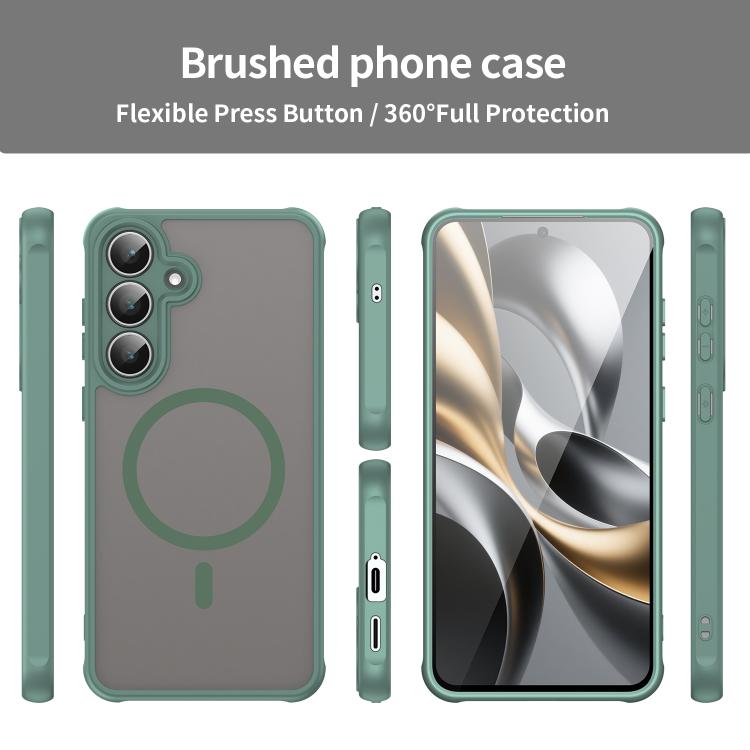 For Samsung Galaxy S25 FE 5G Fan Dun Series TPU Hybrid PC Frosted Magsafe Phone Case