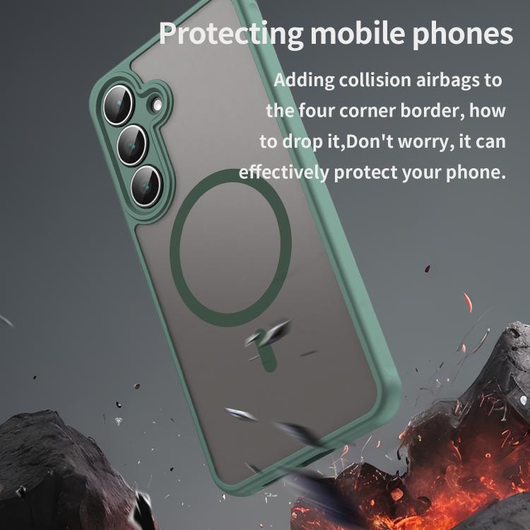 For Samsung Galaxy S25 FE 5G Fan Dun Series TPU Hybrid PC Frosted Magsafe Phone Case