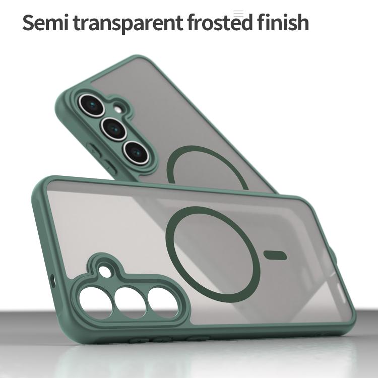 For Samsung Galaxy S25 FE 5G Fan Dun Series TPU Hybrid PC Frosted Magsafe Phone Case