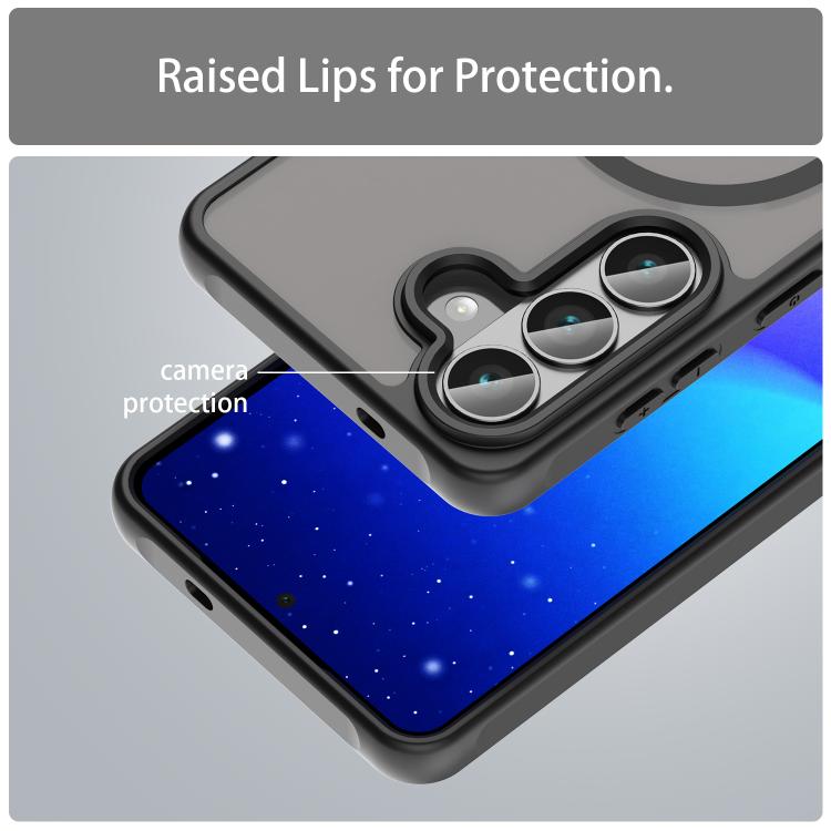 For Samsung Galaxy S26 5G Fan Dun Series TPU Hybrid PC Frosted Magsafe Phone Case