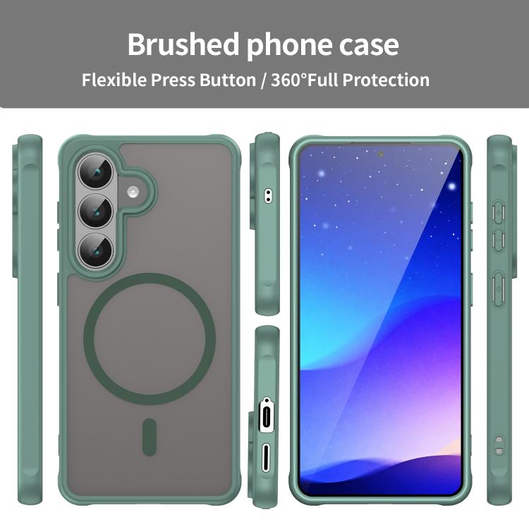 For Samsung Galaxy S26 5G Fan Dun Series TPU Hybrid PC Frosted Magsafe Phone Case