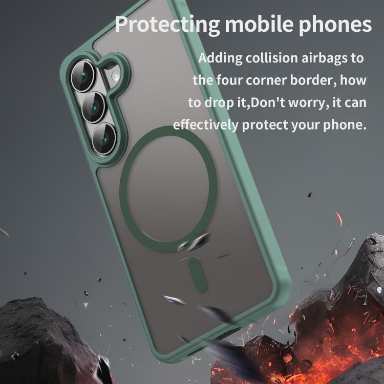 For Samsung Galaxy S26 5G Fan Dun Series TPU Hybrid PC Frosted Magsafe Phone Case