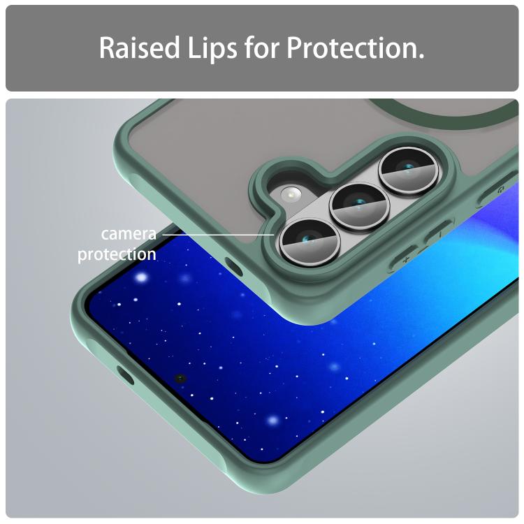 For Samsung Galaxy S26 5G Fan Dun Series TPU Hybrid PC Frosted Magsafe Phone Case
