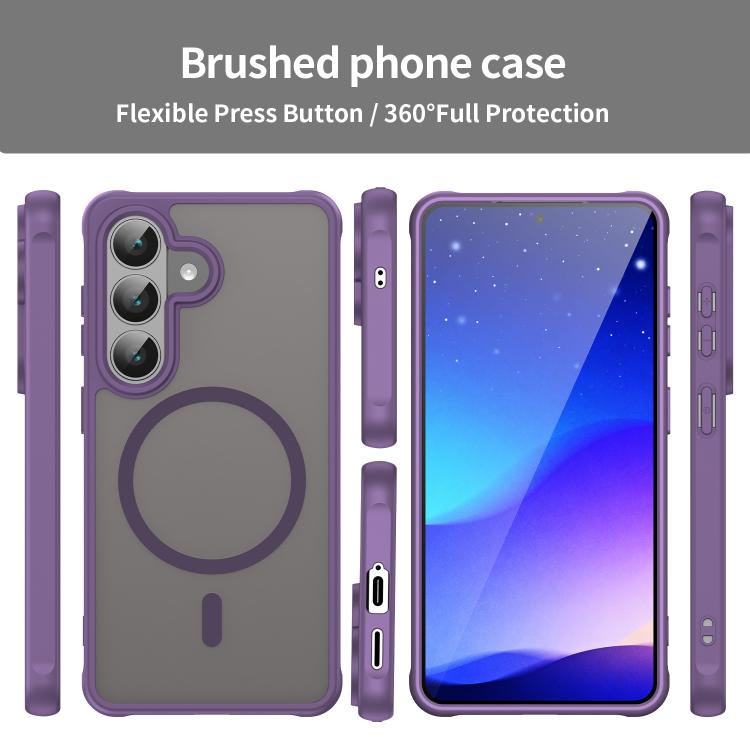 For Samsung Galaxy S26 5G Fan Dun Series TPU Hybrid PC Frosted Magsafe Phone Case