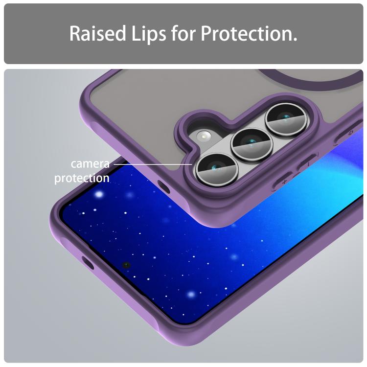 For Samsung Galaxy S26 5G Fan Dun Series TPU Hybrid PC Frosted Magsafe Phone Case