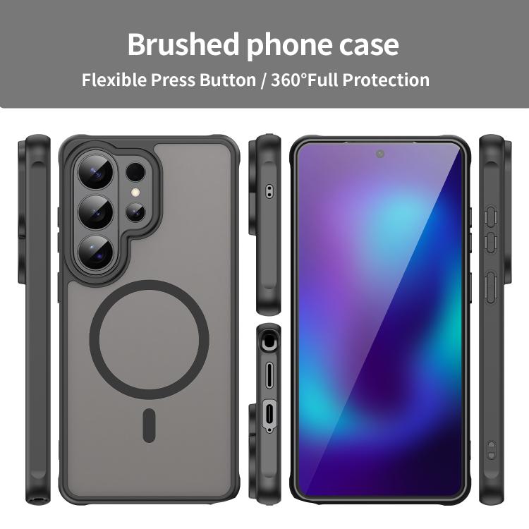 For Samsung Galaxy S26 Ultra 5G Fan Dun Series TPU Hybrid PC Frosted Magsafe Phone Case
