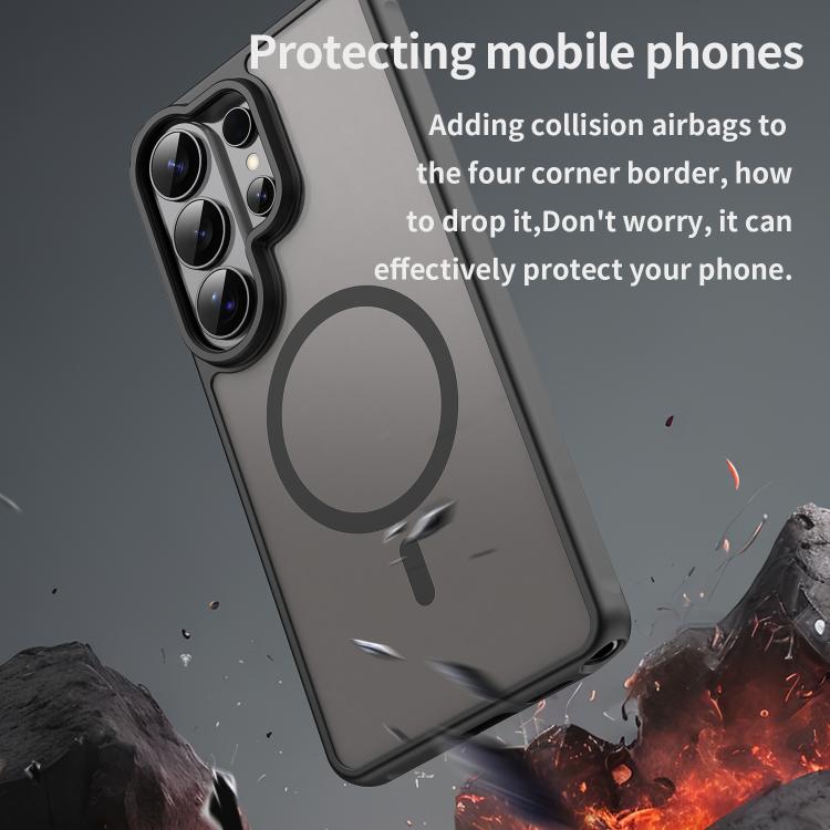 For Samsung Galaxy S26 Ultra 5G Fan Dun Series TPU Hybrid PC Frosted Magsafe Phone Case