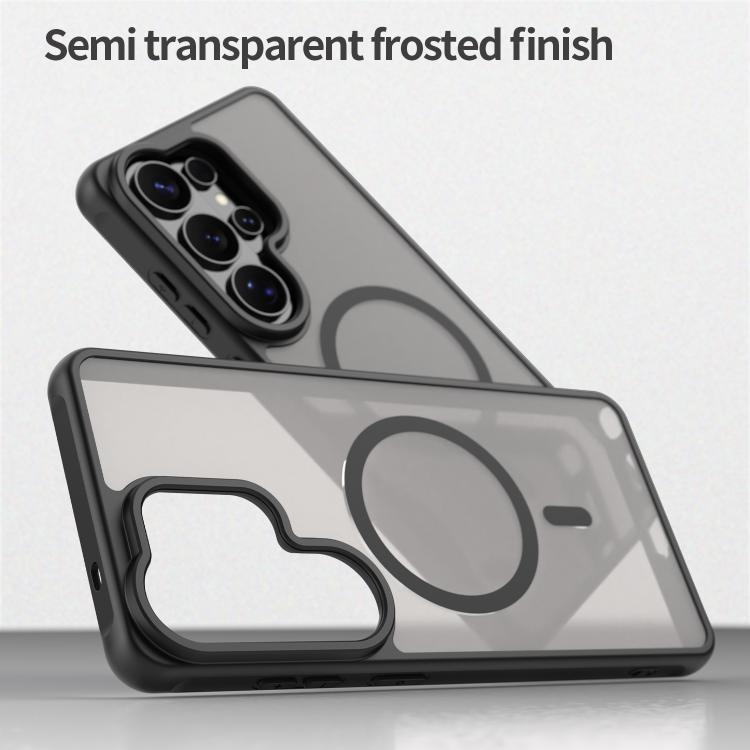 For Samsung Galaxy S26 Ultra 5G Fan Dun Series TPU Hybrid PC Frosted Magsafe Phone Case