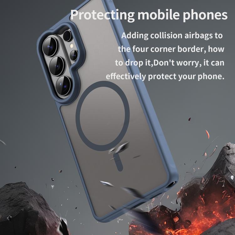 For Samsung Galaxy S26 Ultra 5G Fan Dun Series TPU Hybrid PC Frosted Magsafe Phone Case