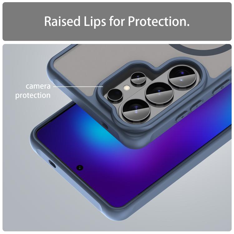 For Samsung Galaxy S26 Ultra 5G Fan Dun Series TPU Hybrid PC Frosted Magsafe Phone Case