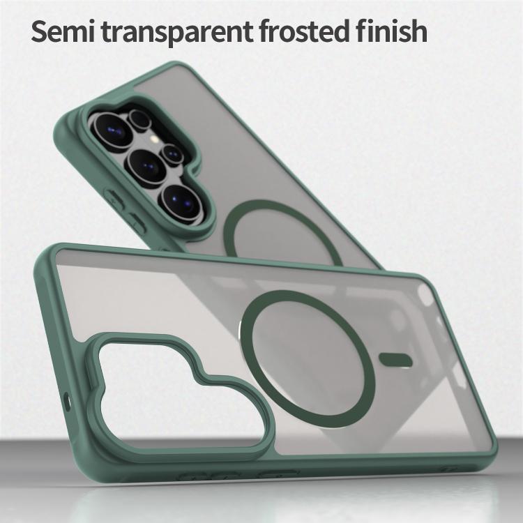 For Samsung Galaxy S26 Ultra 5G Fan Dun Series TPU Hybrid PC Frosted Magsafe Phone Case