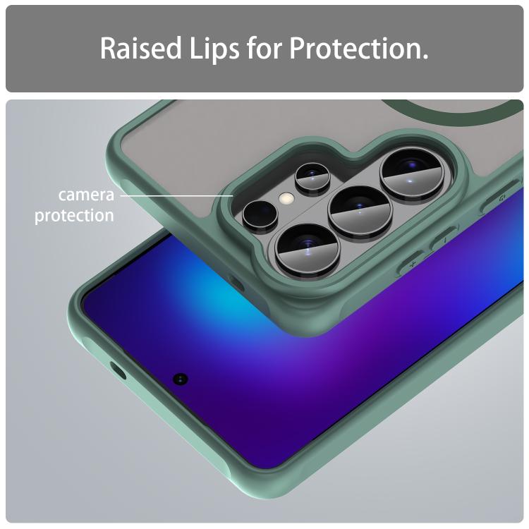 For Samsung Galaxy S26 Ultra 5G Fan Dun Series TPU Hybrid PC Frosted Magsafe Phone Case