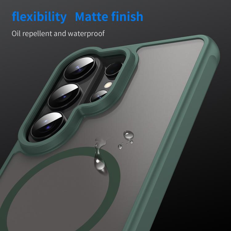 For Samsung Galaxy S26 Ultra 5G Fan Dun Series TPU Hybrid PC Frosted Magsafe Phone Case
