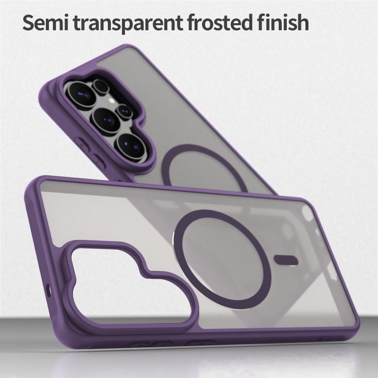 For Samsung Galaxy S26 Ultra 5G Fan Dun Series TPU Hybrid PC Frosted Magsafe Phone Case