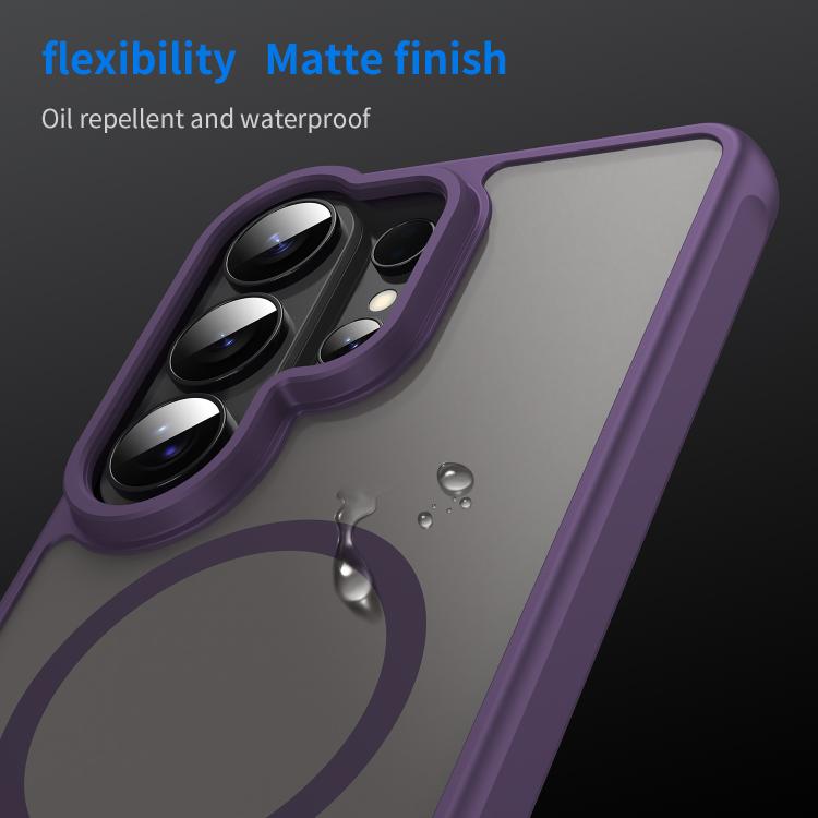 For Samsung Galaxy S26 Ultra 5G Fan Dun Series TPU Hybrid PC Frosted Magsafe Phone Case