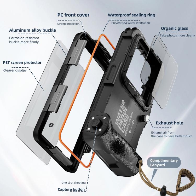 RedPepper 4th Generation Diving Protective Case for iPhone, Waterproof depth: 15m