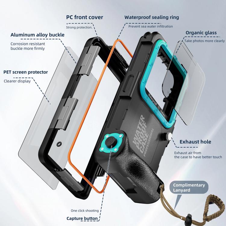 RedPepper 4th Generation Diving Protective Case for iPhone, Waterproof depth: 15m