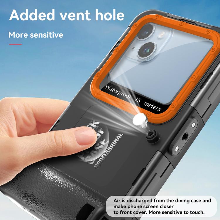 RedPepper 4th Generation Diving Protective Case for iPhone, Waterproof depth: 15m