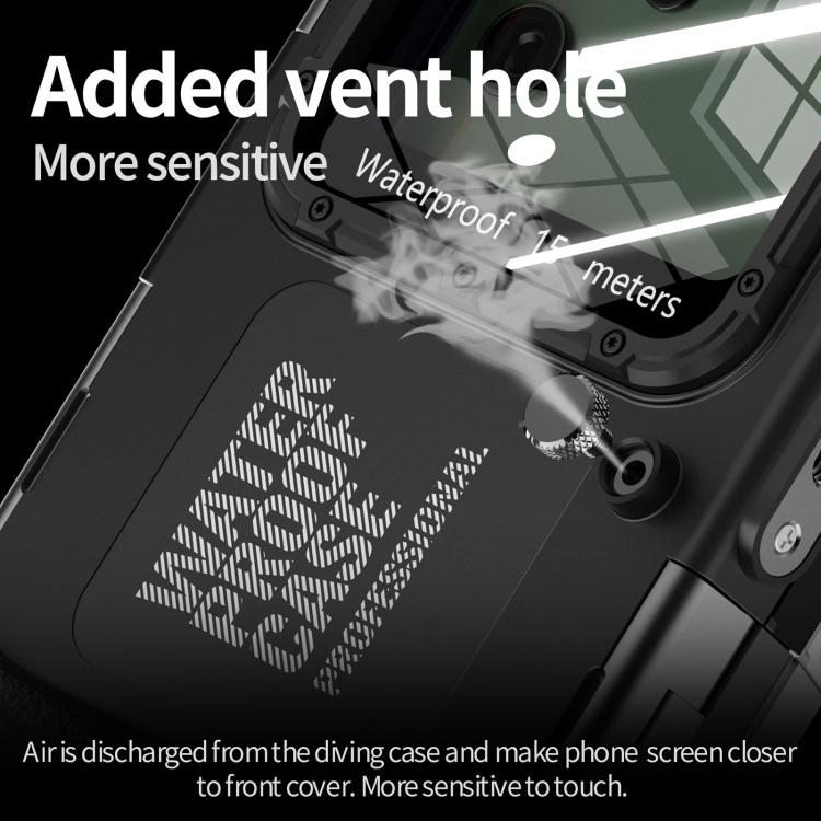 RedPepper 4th Generation Diving Protective Case, Waterproof depth: 15m - Black