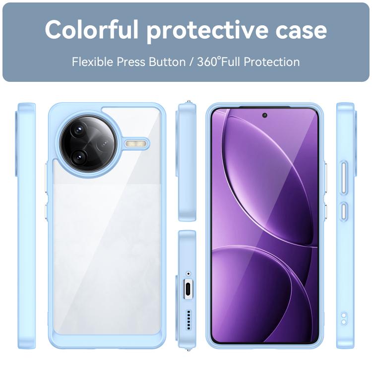 For Xiaomi Poco F7 Ultra Colorful Series Acrylic Hybrid TPU Phone Case