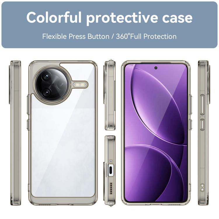 For Xiaomi Poco F7 Ultra Colorful Series Acrylic Hybrid TPU Phone Case