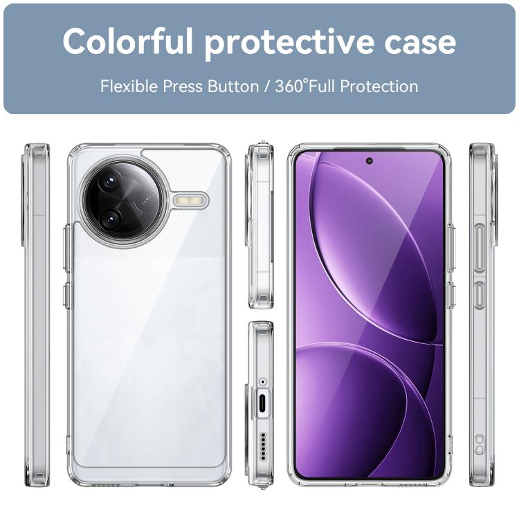 For Xiaomi Poco F7 Ultra Colorful Series Acrylic Hybrid TPU Phone Case