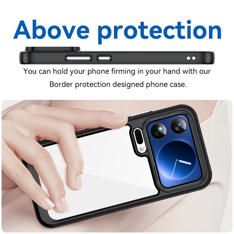 For Xiaomi 17 Pro Max Colorful Series Acrylic Hybrid TPU Phone Case