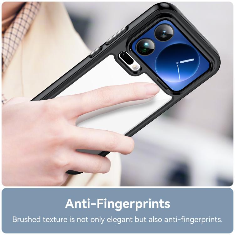 For Xiaomi 17 Pro Max Colorful Series Acrylic Hybrid TPU Phone Case