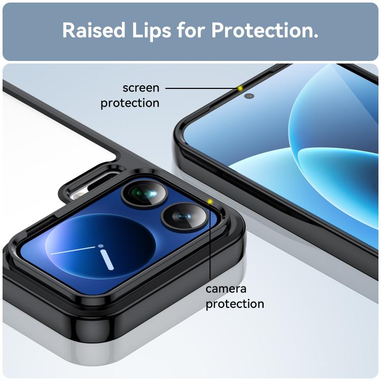 For Xiaomi 17 Pro Max Colorful Series Acrylic Hybrid TPU Phone Case