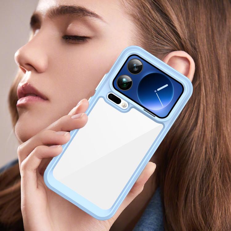For Xiaomi 17 Pro Max Colorful Series Acrylic Hybrid TPU Phone Case