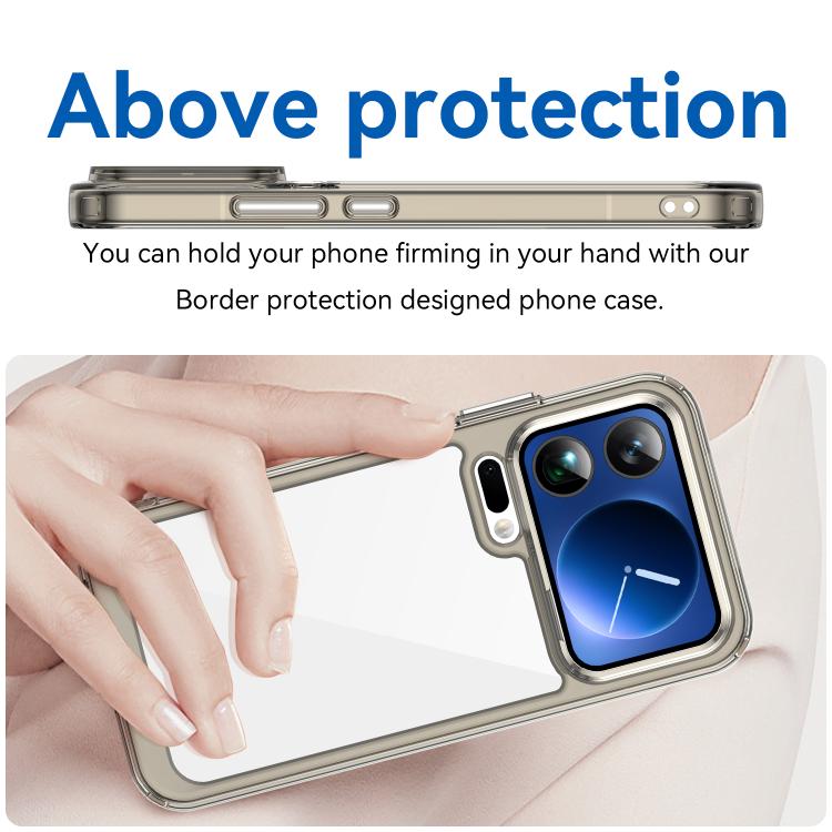 For Xiaomi 17 Pro Max Colorful Series Acrylic Hybrid TPU Phone Case