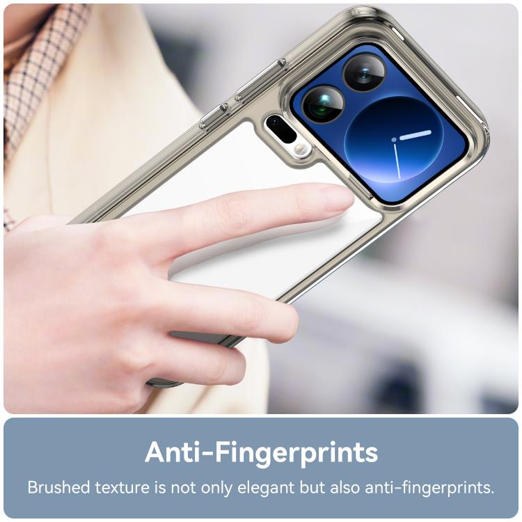 For Xiaomi 17 Pro Max Colorful Series Acrylic Hybrid TPU Phone Case