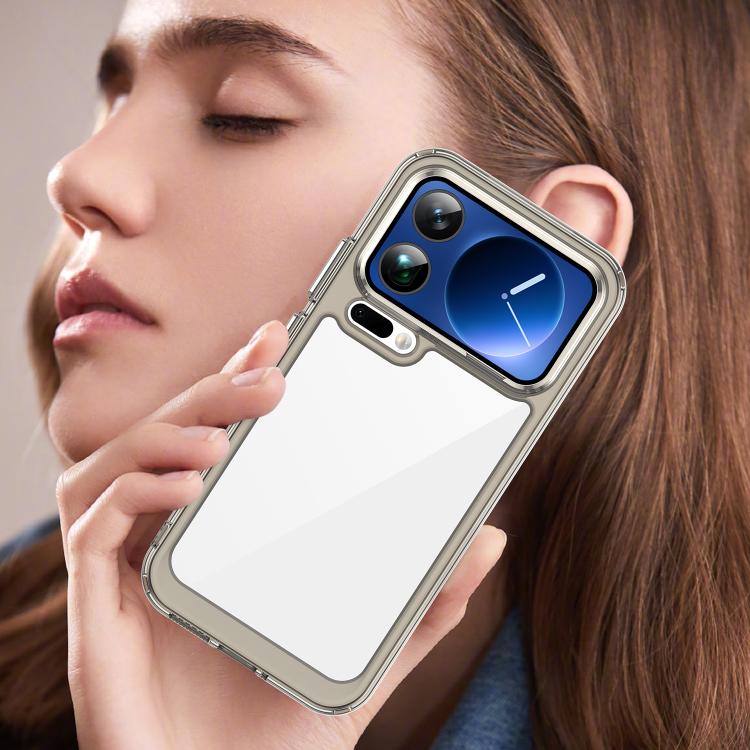 For Xiaomi 17 Pro Max Colorful Series Acrylic Hybrid TPU Phone Case