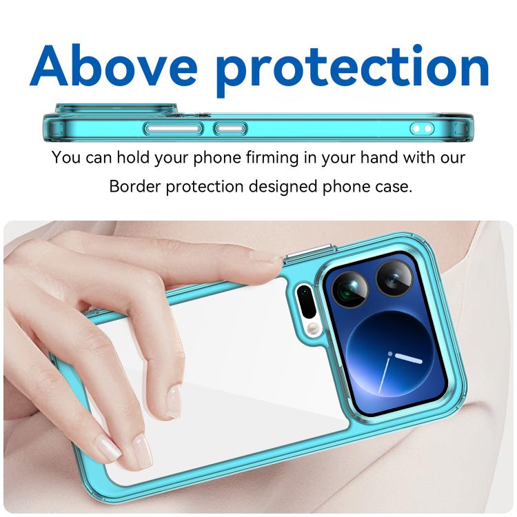 For Xiaomi 17 Pro Max Colorful Series Acrylic Hybrid TPU Phone Case
