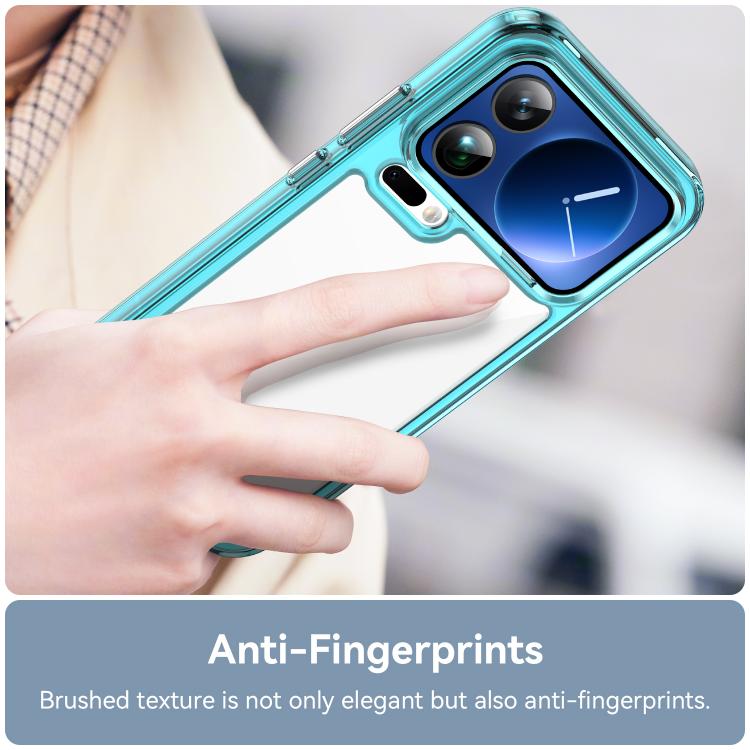 For Xiaomi 17 Pro Max Colorful Series Acrylic Hybrid TPU Phone Case