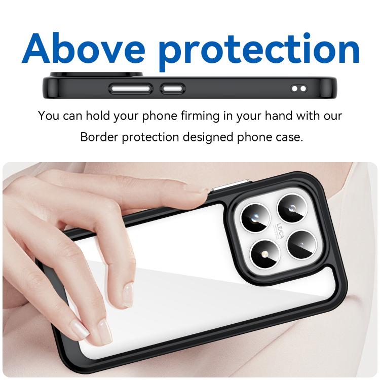 For Xiaomi 17 Colorful Series Acrylic Hybrid TPU Phone Case